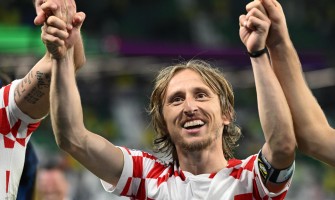 Kibice świętują awans Chorwacji do półfinału