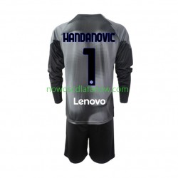 Koszulka Inter Mediolan Samir Handanovic 1 Bramkarskie Dziecięca Domowy Komplet 2022-2023 Długie Rękawy