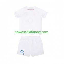 Koszulka Reprezentacja Anglii Dziecięca Domowy Komplet Rugby 2024 Krótkie Rękawy