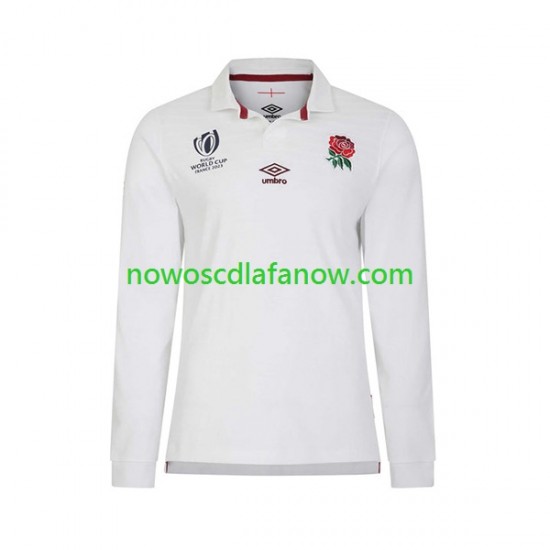 Koszulka Reprezentacja Anglii Męska Domowy Komplet Rugby World Cup 2023 Długie Rękawy