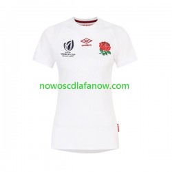 Koszulka Reprezentacja Anglii Damska Domowy Komplet Rugby World Cup 2023 Krótkie Rękawy