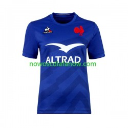 Koszulka Reprezentacja Francji Damska Domowy Komplet Rugby 2023 Krótkie Rękawy