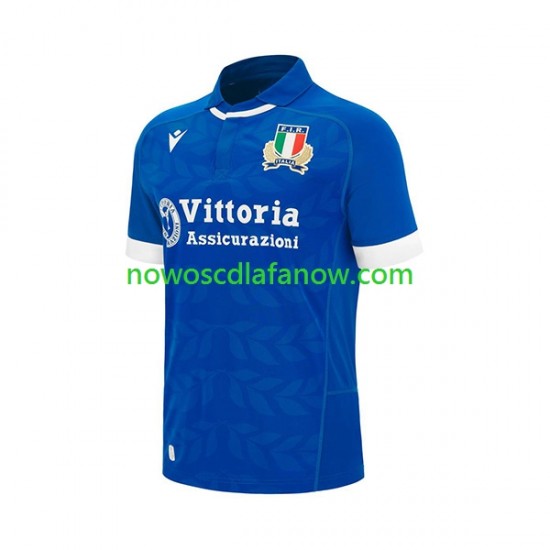 Koszulka Reprezentacja Włoch Męska Domowy Komplet Rugby 2024 Krótkie Rękawy