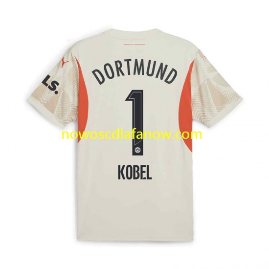 Koszulka Borussia Dortmund Gregor Kobel 1 Bramkarskie Męska Domowy Komplet 2024-2025 Krótkie Rękawy