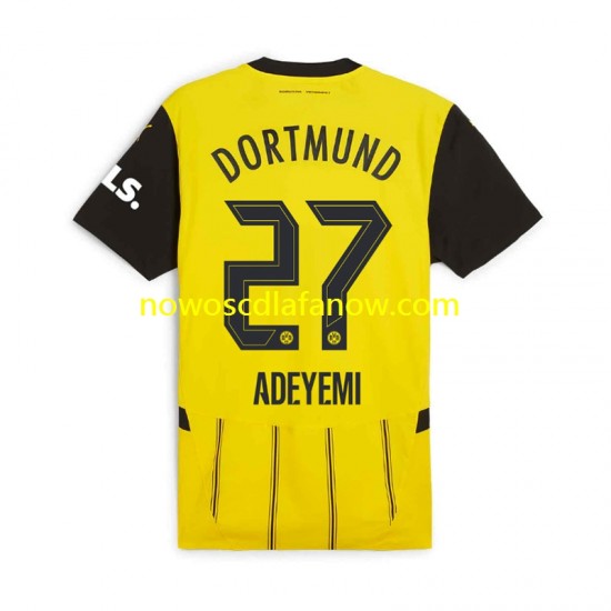 Koszulka Borussia Dortmund Karim Adeyemi 27 Męska Domowy Komplet 2024-2025 Krótkie Rękawy