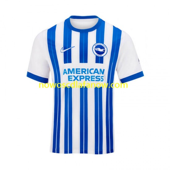 Koszulka Brighton & Hove Albion Męska Domowy Komplet 2024-2025 Krótkie Rękawy