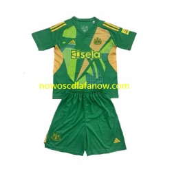 Koszulka Newcastle United Bramkarskie Dziecięca Domowy Komplet 2024-2025 Krótkie Rękawy