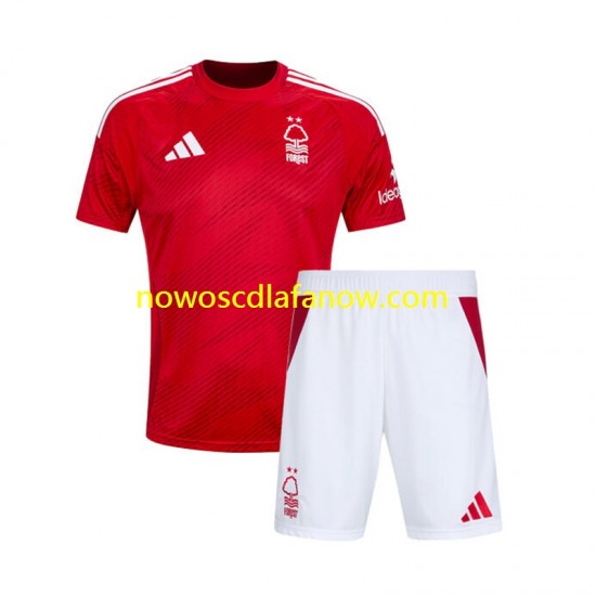 Koszulka Nottingham Forest Dziecięca Domowy Komplet 2024-2025 Krótkie Rękawy