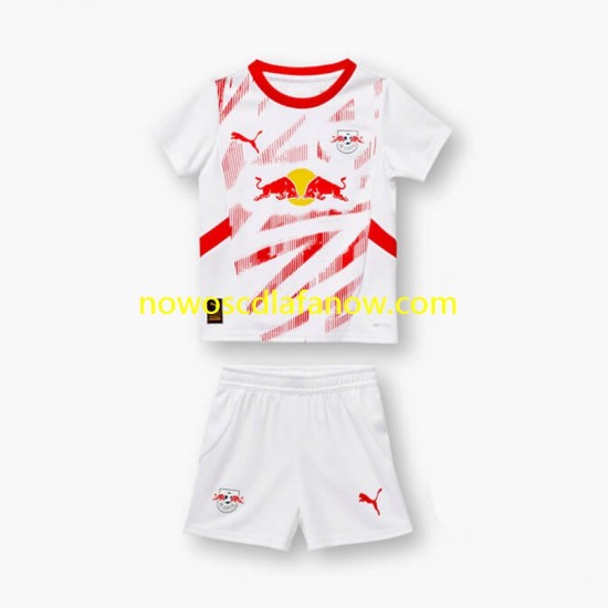 Koszulka RB Leipzig Dziecięca Domowy Komplet 2024-2025 Krótkie Rękawy