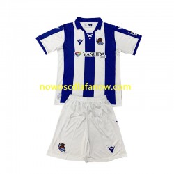 Koszulka Real Sociedad Dziecięca Domowy Komplet 2024-2025 Krótkie Rękawy