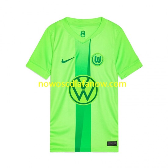 Koszulka VfL Wolfsburg Męska Domowy Komplet 2024-2025 Krótkie Rękawy