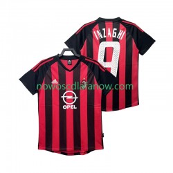 Koszulka AC Milan INZAGHI 9 2003 Retro Męska Domowy Komplet 2002 Krótkie Rękawy