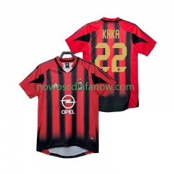 Koszulka AC Milan KAKA 22 2005 Retro Męska Domowy Komplet 2004 Krótkie Rękawy
