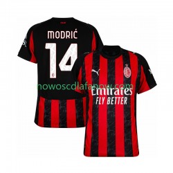 Koszulka AC Milan Modrić Luca 14 Męska Domowy Komplet 2025-2026 Krótkie Rękawy