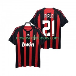 Koszulka AC Milan RIRLO 21 2009 Retro Męska Domowy Komplet 2008 Krótkie Rękawy
