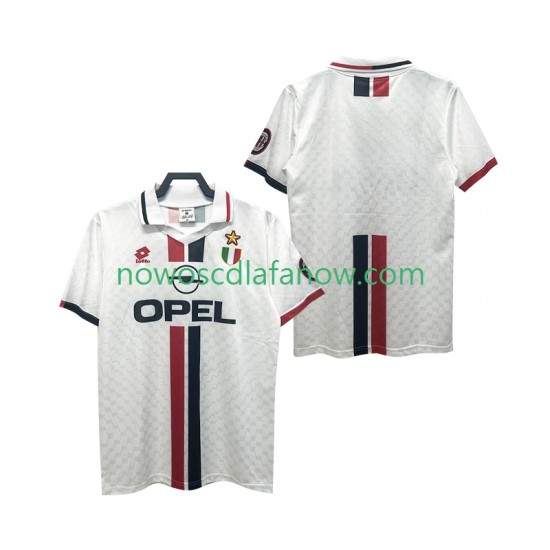 Koszulka AC Milan 1996 1997 Retro Męska Wyjazdowy Komplet Krótkie Rękawy