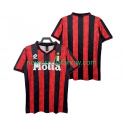 Koszulka AC Milan 1993 Retro Męska Domowy Komplet 1994 Krótkie Rękawy
