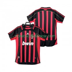 Koszulka AC Milan 2007 Retro Męska Domowy Komplet 2006 Krótkie Rękawy