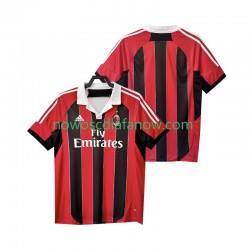 Koszulka AC Milan 2012 2013 Retro Męska Domowy Komplet Krótkie Rękawy