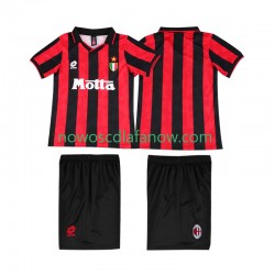 Koszulka AC Milan 1993 Retro Dziecięca Domowy Komplet 1994 Krótkie Rękawy