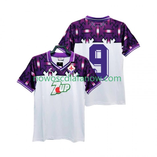 Koszulka Fiorentina 9 1992 1993 Retro Męska Wyjazdowy Komplet Krótkie Rękawy