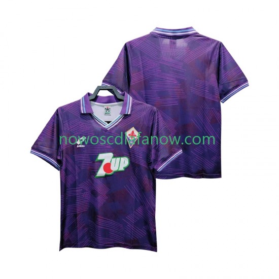 Koszulka Fiorentina 1992 1993 Retro Męska Domowy Komplet Krótkie Rękawy