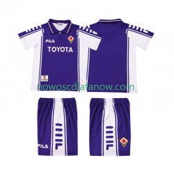 Koszulka Fiorentina 2000 Retro Dziecięca Domowy Komplet 1999 Krótkie Rękawy
