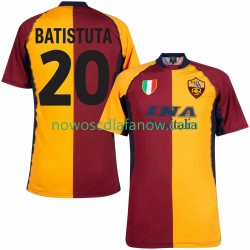 Koszulka AS Roma Batistuta 20 2000 2001 Retro Męska Domowy Komplet Krótkie Rękawy