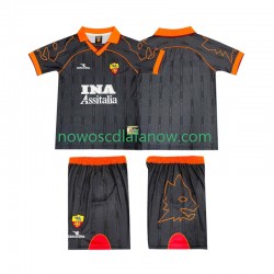 Koszulka AS Roma 2000 Retro Dziecięca Wyjazdowy Komplet 1999 Krótkie Rękawy