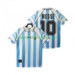 Koszulka Reprezentacja Argentyny Lionel Messi 10 1996 1997 Retro Męska Domowy Komplet Krótkie Rękawy