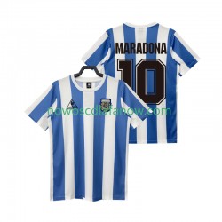 Koszulka Reprezentacja Argentyny MARADONA 10 1986 Retro Męska Domowy Komplet Krótkie Rękawy