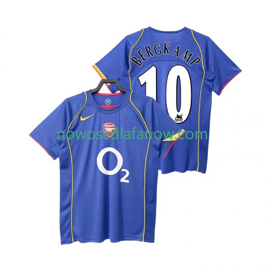 Koszulka Arsenal BERGKAMP 10 2005 Retro Męska Wyjazdowy Komplet 2004 Krótkie Rękawy