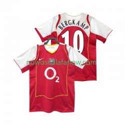 Koszulka Arsenal BERGKAMP 10 2005 Retro Męska Domowy Komplet 2004 Krótkie Rękawy