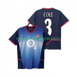 Koszulka Arsenal COLE 3 Retro Męska Wyjazdowy Komplet 2004 2002 Krótkie Rękawy