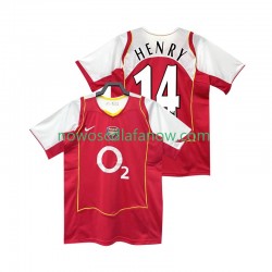 Koszulka Arsenal Henry 14 2005 Retro Męska Domowy Komplet 2004 Krótkie Rękawy