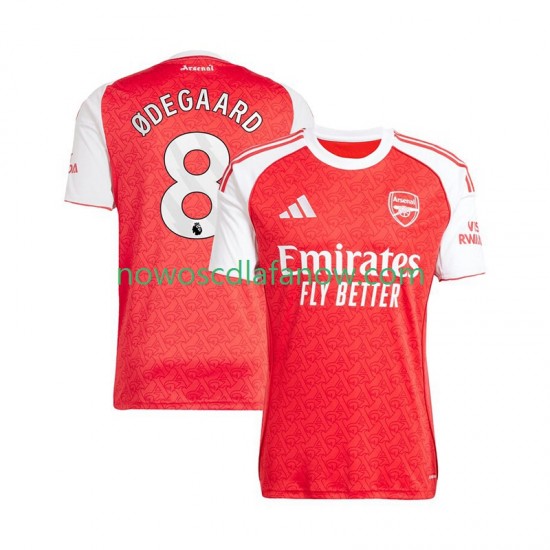 Koszulka Arsenal Martin Odegaard 8 Męska Domowy Komplet 2025-2026 Krótkie Rękawy