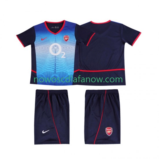 Koszulka Arsenal Retro Dziecięca Wyjazdowy Komplet 2004 2002 Krótkie Rękawy