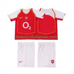 Koszulka Arsenal 2005 Retro Dziecięca Domowy Komplet 2004 Krótkie Rękawy