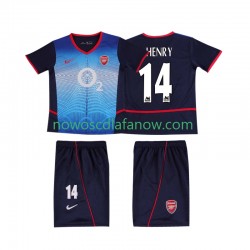 Koszulka Arsenal Thierry Henry 14 Retro Dziecięca Wyjazdowy Komplet 2004 2002 Krótkie Rękawy