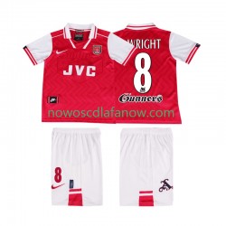 Koszulka Arsenal WRIGHT 8 1996 1997 Retro Dziecięca Domowy Komplet Krótkie Rękawy