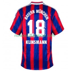 Koszulka Bayern Monachium Klinsmann 18 1995 1997 Retro Męska Domowy Komplet Krótkie Rękawy