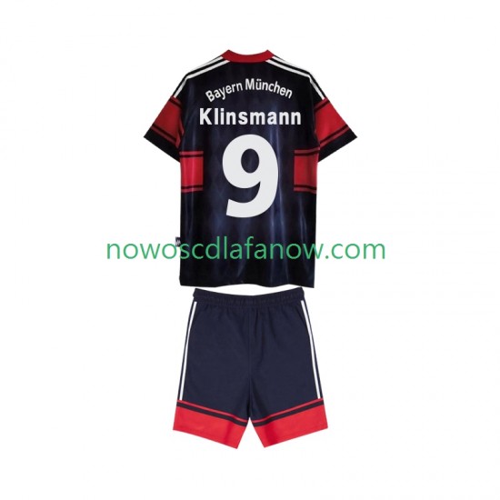 Koszulka Bayern Monachium Klinsmann 9 1997 Retro Dziecięca Domowy Komplet 1999 Krótkie Rękawy