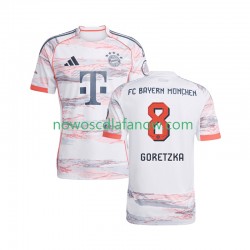 Koszulka Bayern Monachium Leon Goretzka 8 Męska Wyjazdowy Komplet 2025-2026 Krótkie Rękawy