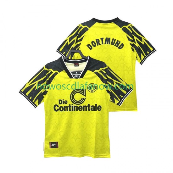Koszulka Borussia Dortmund 1995 Retro Męska Domowy Komplet 1994 Krótkie Rękawy