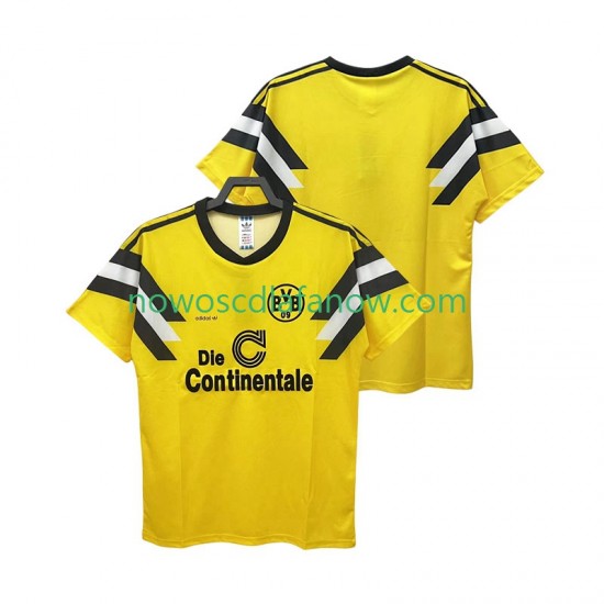 Koszulka Borussia Dortmund DFB-POKAL 1989 Retro Męska Domowy Komplet Krótkie Rękawy