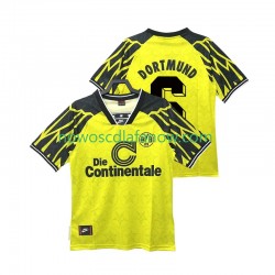 Koszulka Borussia Dortmund SAMMER 6 1995 Retro Męska Domowy Komplet 1994 Krótkie Rękawy