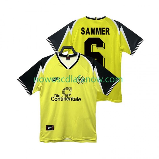 Koszulka Borussia Dortmund SAMMER 6 1995 1996 Retro Męska Domowy Komplet Krótkie Rękawy