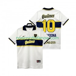 Koszulka CA Boca Juniors MARADONA 10 1997 Retro Męska Wyjazdowy Komplet 1998 Krótkie Rękawy