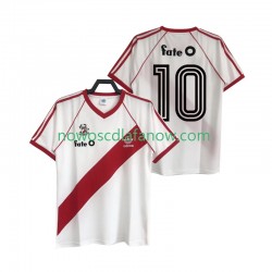 Koszulka CA River Plate 10 1986 Retro Męska Domowy Komplet Krótkie Rękawy