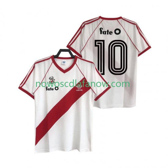 Koszulka CA River Plate 10 1986 Retro Męska Domowy Komplet Krótkie Rękawy